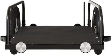 Причіп для велосипеда, переноска для собак, чорний, 122x53x31 см, метал, вагончик для покупок, компактна упаковка, проста збірка