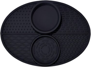 Килимок-смоктач для собак та котів, силіконовий, чорний - повільне годування, антизадуха