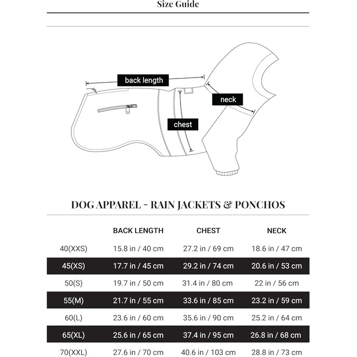 Водонепроникна куртка для собак Baja Coastline з капюшоном, легка та регульована, великі породи, розмір 65 (XL)