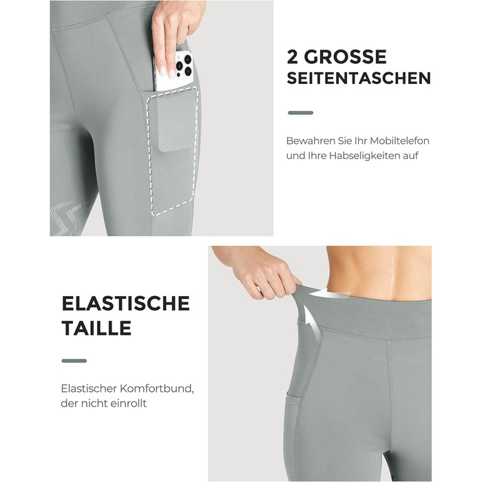 Легінси для верхової їзди для дівчаток FitT4 з силіконовими колінами та футболкою, дихаючі та еластичні, для верхової школи та велосипеду (Сірий, L)