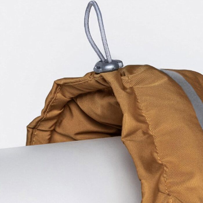 Зимовий одяг для собак: тепла куртка та жилет, захист від вітру, жовтий колір. Підходить для великих собак.