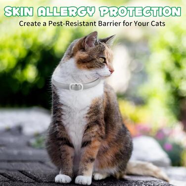 Нашийники для котів 4 шт. - 48 см - блакитні та помаранчеві (сірий)