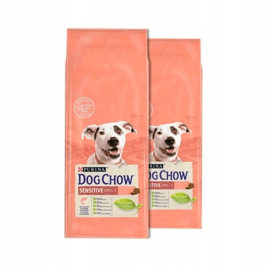 Корм для собак Purina Dog Chow Sensitive Adult Karma з лососем, 14 кг