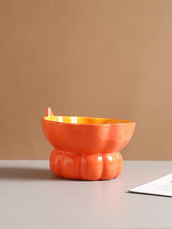Миска для кота Diskary з підняттям, керамічна годівниця для котів та цуценят, 15° нахил, модель Erdbeere
