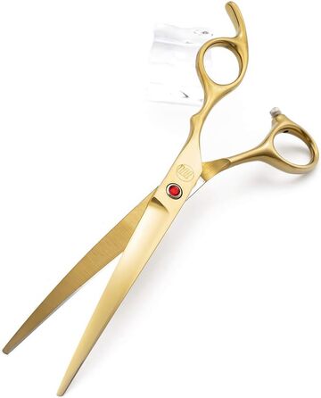 Професійний набір для стрижки собак Moontay: 4 ножиці (прямі, вигнуті вгору, вигнуті вниз, фінішна), JP Edelstahl, золото