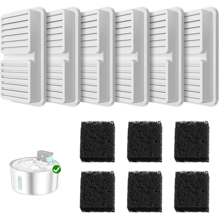 Автоматичний фонтанчик для котів PawPoll з датчиком руху, акумулятор 4200mAh, 3.2L, тиха помпа, LED, легко миється. Комплект фільтрів (6+6)