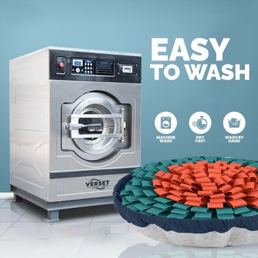 Килимок для собак PET ARENA Schnüffelteppich – килимок для нюхання, міцні матеріали, інтелектуальна іграшка для собак, регульований розмір, можна прати (Помаранчево-блакитний)