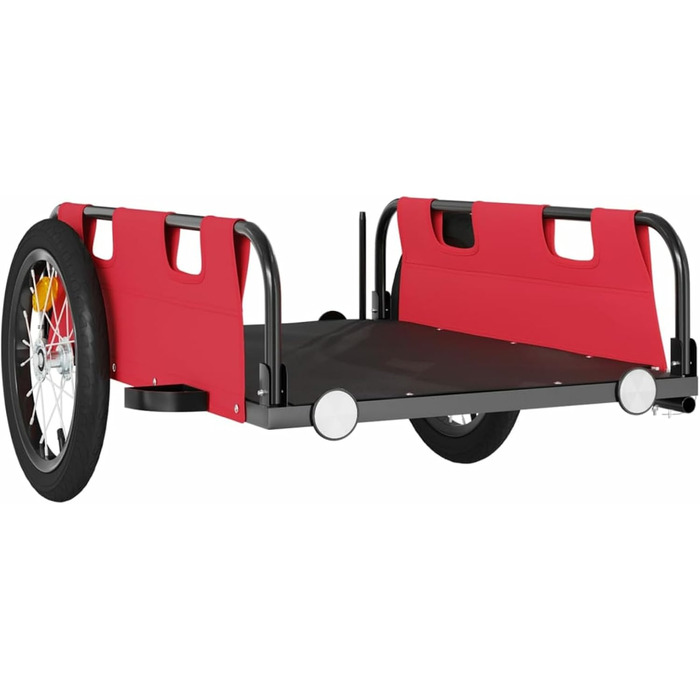 Причіп для велосипеда ARKEM, червоний, оксфордська тканина, з кулачковим з'єднанням, для собак та перевезення вантажів