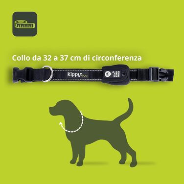 Нашийник для собак Кіппі EVO: м'який, зручний, світловідбиваючий, для маленьких собак (XS)