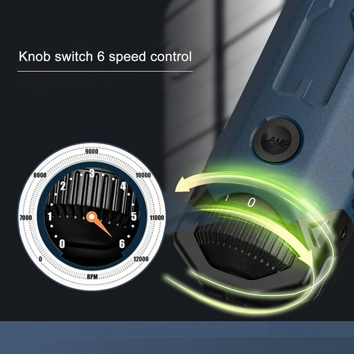 Шліфувальник нігтів для собак Greensen - тихий, 6 режимів, LED-підсвічування, 12000 об/хв, перезаряджається, для собак різних порід, інструмент для догляду