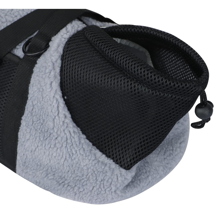 Транспортна сумка для собак та котів - зручна та дихаюча переноска для вигулу на вулиці (сірий)