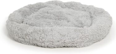 Wallace & Jones | Плюшеве ліжко для собак Sarnia - XL, сірий, 115 x 115 x 26 см