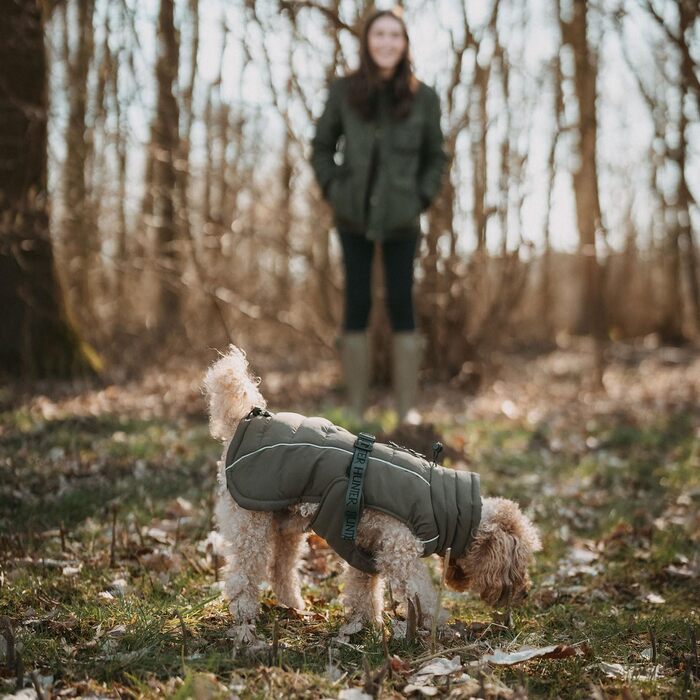 HUNTER Hundemantel Paxson оливковий, теплий, водонепроникний, для собак, розмір 50