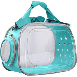 Транспортна переноска для собак та котів PETCUTE, складана та миюча, для подорожей літаком (Скай Блю)