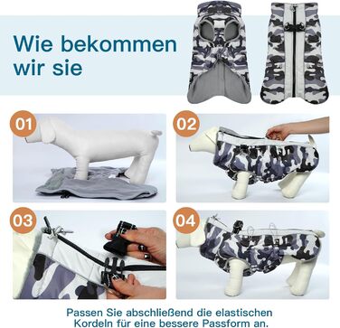 Теплий зимовий одяг для собак - теплий мантель для маленьких собак, тепла куртка для собак, флісова підкладка, отвори для повірця, мантель для собак, підходить для шнауцерів, колір: абрикосовий, розмір S, сірий