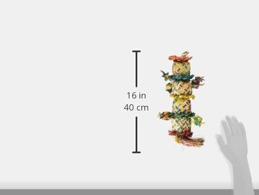 Іграшка для птахів Planet Pleasures Flower Tower, натуральна, для папуг