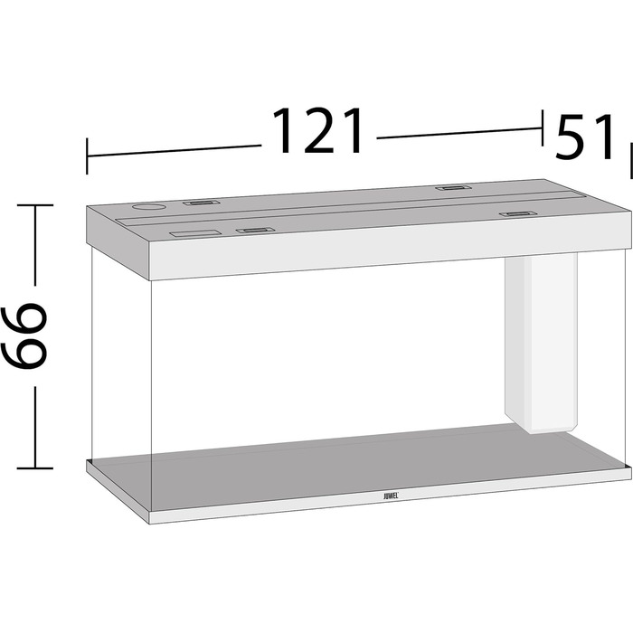 Акваріум Juwel Rio 350 LED, світле дерево, 350 л