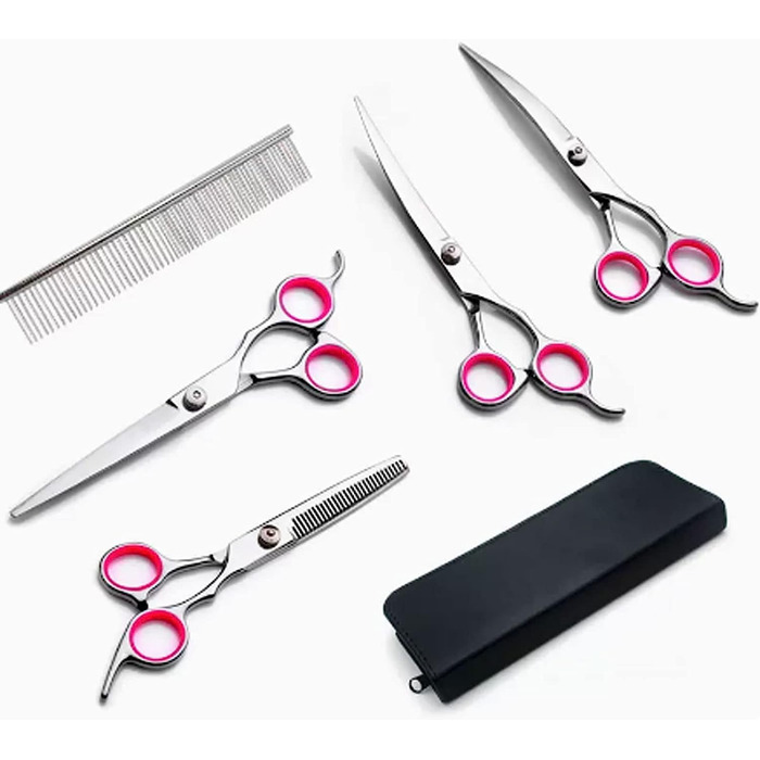 Набір для грумінгу собак: ножиці та аксесуари для догляду з нержавіючої сталі. Ідеальний подарунок для домашніх тварин