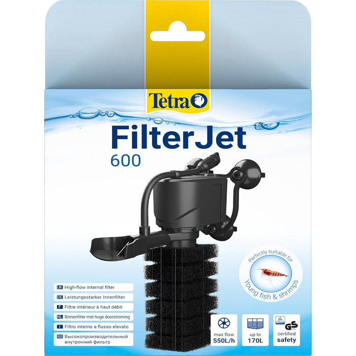 Акваріумний внутрішній фільтр Tetra FilterJet 600 для акваріумів до 120л з насиченням киснем