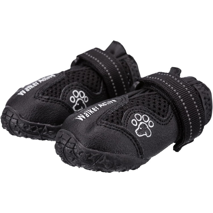 TRIXIE нековзні черевики для собак Walker Active, захист лап, розмір L–XL, 2 шт., чорні