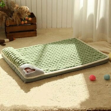 Ортопедична подушка для собак, малого та середнього розміру - миється, з неслизьким покриттям та високим бортиком - знімний чохол (сірий, S: 50×35 см)