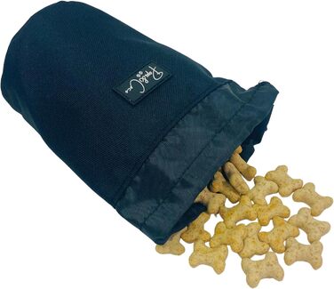 Сумка для ласощів для собак Pops & Coco Leckerli-Tasche, чорна. Ідеальна для тренувань, прогулянок, походів та подорожей.