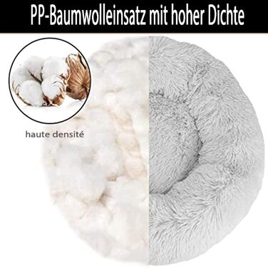 Ортопедична подушка-ліжко для собак XL: м'яка, кутова, з ефектом пам'яті, сіра. Підходить для великих, середніх собак.