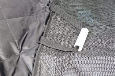 Плед для собак Callieway Autoschondecke Woo, чорний, м'який, для автомобіля