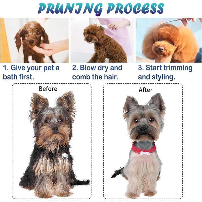 Набір ножиць для грумінгу собак та котів, ножиці для догляду за шерстю домашніх тварин