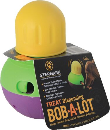 Інтерактивна іграшка для собак StarMark Bob-a-Lot, мала, бежева