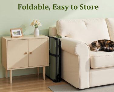 Pecute Розширювана переноска для котів та маленьких собак, переноска-трансформер, 61 x 52 x 45 см, для подорожей, темно-сірий, темно-зелений