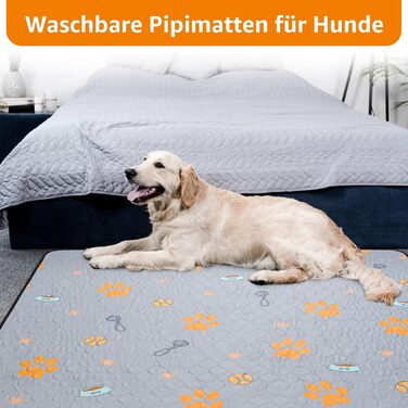 Багаторазові пелюшки для цуценят, 2 шт. супер вбираючі пелюшки PIPI для собак, неслизькі тренувальні пелюшки для собак для диванів, вольєрів або автокрісел 76x81 см (2 шт.) (168x125 см (1 шт.))