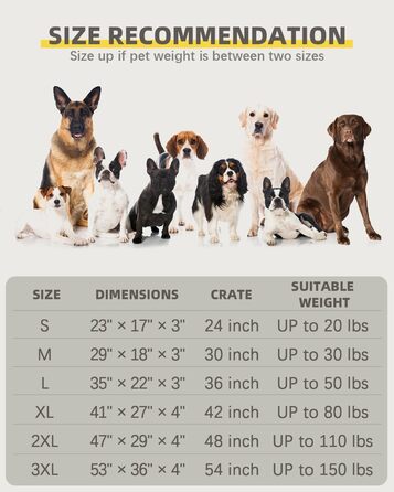 Ортопедичні лежанки для собак великих порід, водовідштовхувальні, знімний, пральний чохол та антиковзаюча підкладка, стегане ліжко для собаки, 119 x 73 см, рожевий колір