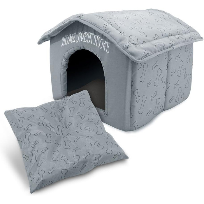 Переносний дім для тварин – ідеальний для котів та маленьких собак. Срібний колір (40,6 x 40,6 см)