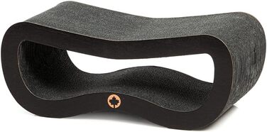 Котячий будиночок Kratzbrett Orbit Petite - когтеточка для котів, лежанка, чорний