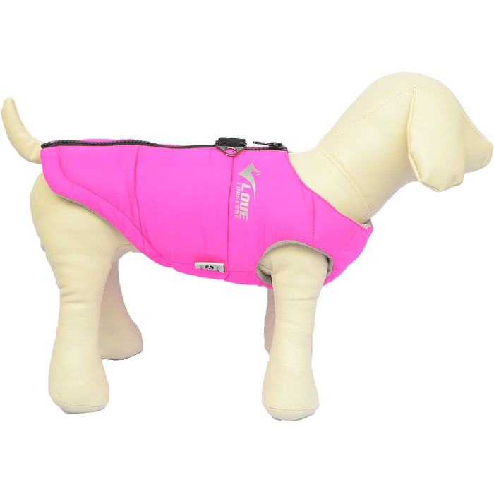 Зимова куртка для собак, водонепроникна, вітронепроникна, тепла флісова куртка з блискавкою для малих, середніх та великих собак, зелена, розмір L