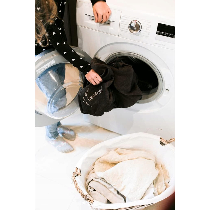 Лежак для собак Leo4dog з вельвету, зі знімним чохлом для прання, колір Оливка, XL 115x90