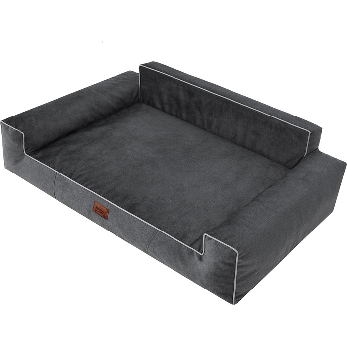 М'яке ліжко для собак, лежанка для тварин, коричнева, 98 x 66 см (Fancy, XL)