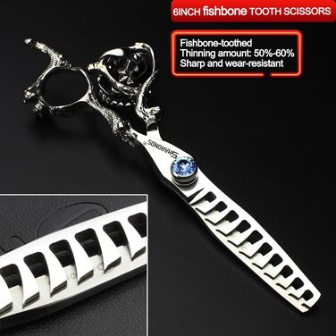 Професійні ножиці для волосся Sharonds Lila 6 дюймів (2 шт.) - 440C сталь, для перукарів