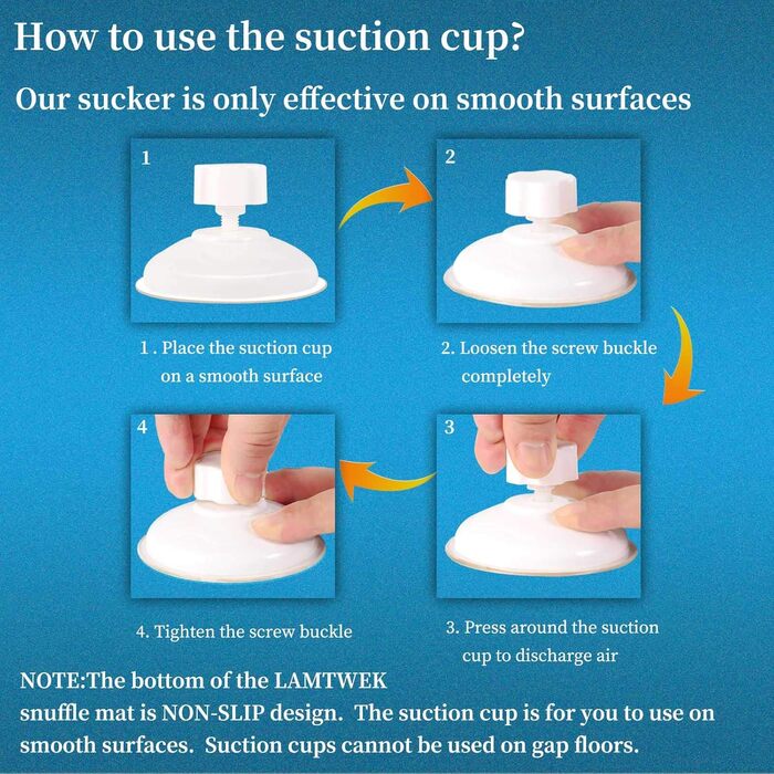 Килимок для собак-шукачів, інтелектуальна іграшка, блакитний, 43x53 см, миється, не ковзає