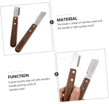 Набір щіток для собак з довгою та середньою шерстю Housoutil: догляд за шерстю та видалення ковтунів. Ергономічні ручки, преміум-якість