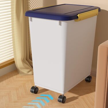 Контейнер для корму для собак Cetomo, 32L, 3 шт. з місткістю 10L кожний, з роликами, силіконовим ущільнювачем та совочками