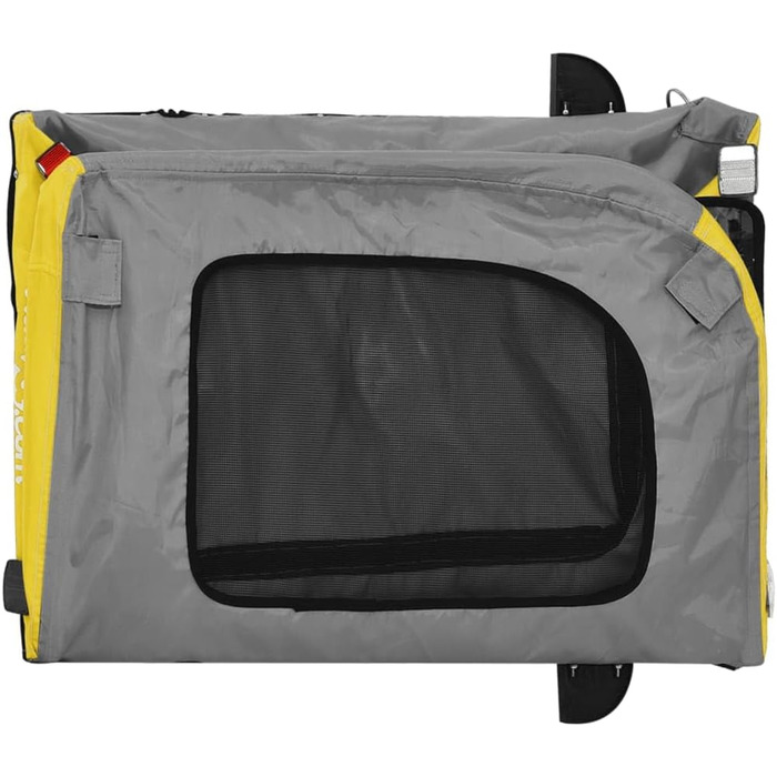 Причіп для велосипеда Gecheer для собак, 45 кг, жовто-сірий, 68 x 134 x 73 см