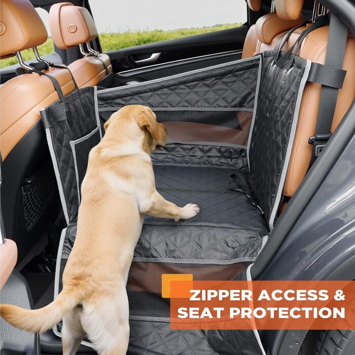 Крісло для собак Gimars - міцне, водонепроникне, для великих та середніх собак, з ременями безпеки та сітчастими вікнами