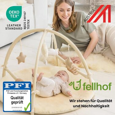 Щітка для ламінової вовни Fellhof з гребенем для чищення та ергономічною ручкою | Догляд за виробами з ламінової вовни | М'який та ефективний догляд за шерстю | В комплекті бавовняна пелюшка