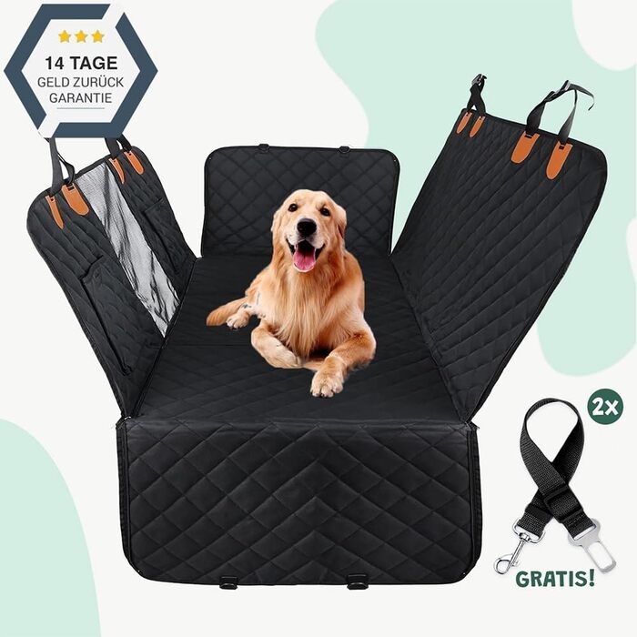 Автомобільний захист для заднього сидіння Bellolove Automatte - килимок для собак, 137x155 см, оранжевий