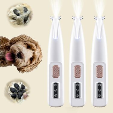 Триммер для догляду за лапами собак, електричний. Безшумна машинка для стрижки шерсті собак (3 шт.)