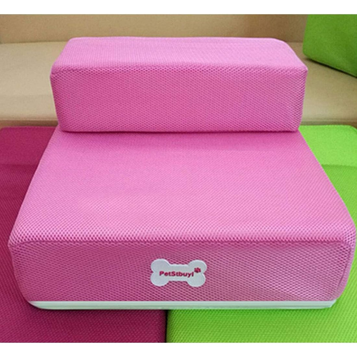 Східці для собак Левоберг - сходи для тварин для маленьких собак, котів, для ліжка (світло-рожевий)