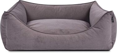 Лягудок для собак Dreamy з м'якого мікрофібрового покриття, ортопедичний з віскоеластичної піни (110x90 см, taupe)