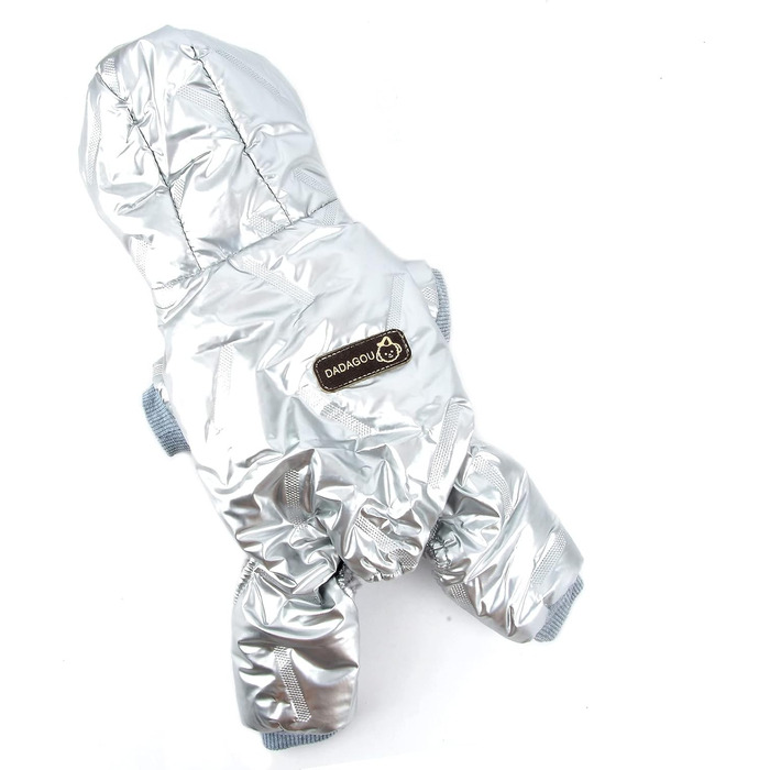 PAIDEFUL Зимовий теплий пуховик для собак - куртка з капюшоном для маленьких собак, чихуахуа, котів. Сріблястий колір, водонепроникний, для холодної погоди. Розміри S-XXL